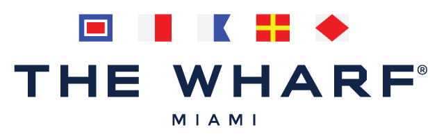 Il logo del molo di Miami