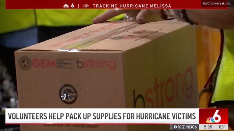 South Florida volunteers pack up supplies for victims of Hurricane Melissa